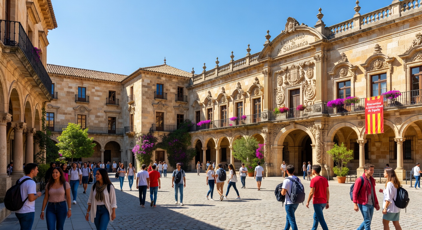 Campus universitario español moderno