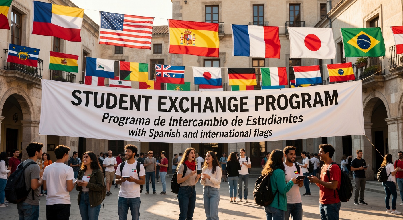 Estudiantes de intercambio en una universidad española — internacionalización y movilidad académica